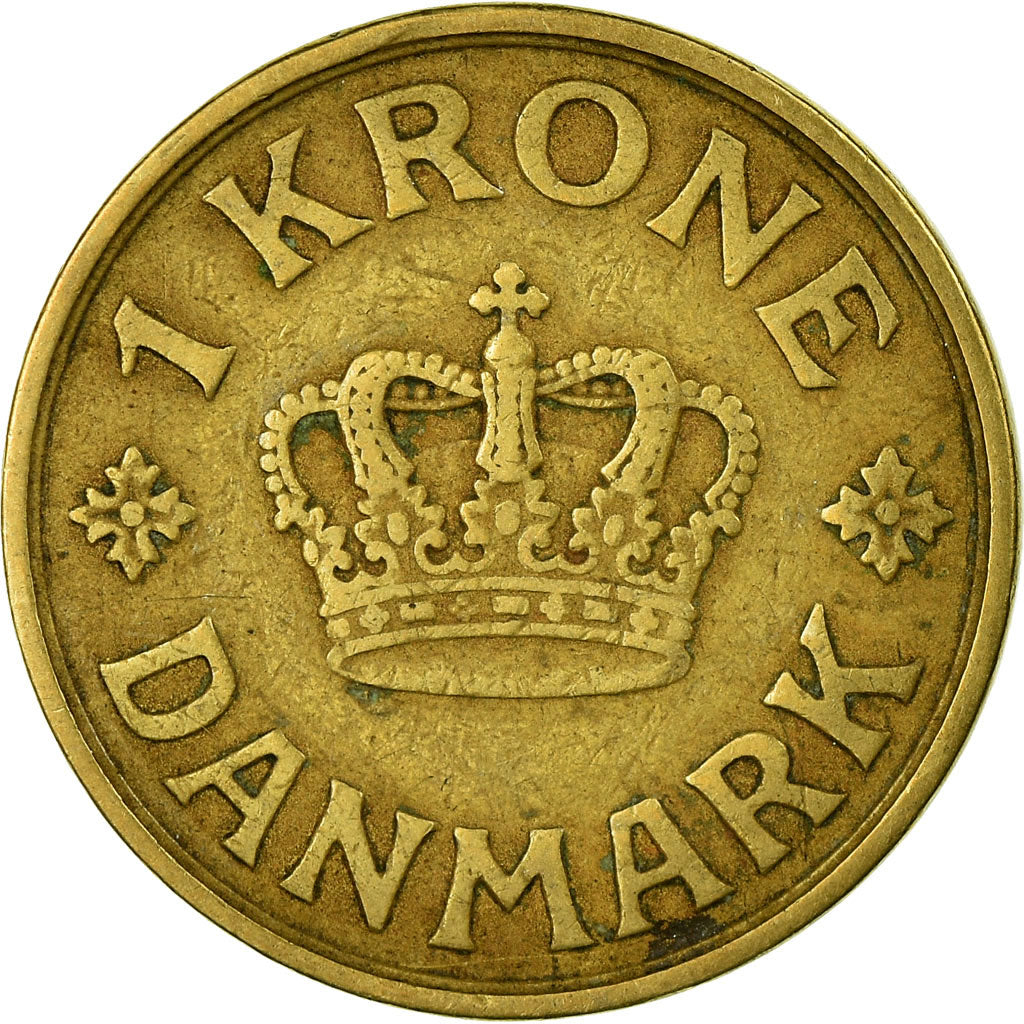 Monnaie, Danemark, Christian X, Krone, 1925, Copenhagen, TB+, Aluminum-Bronze