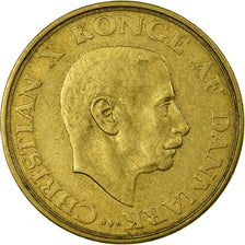 Coin, Denmark, Christian X, Krone, 1942, Copenhagen, VF(30-35), Aluminum-Bronze