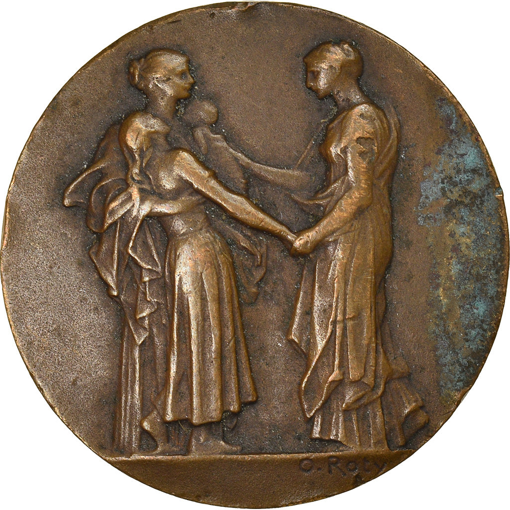 France, Médaille, Ministère de l'Intérieur, Assistance Publique, O.Roty, TB+