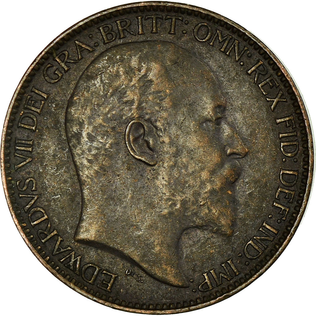 Coin, Great Britain, Edward VII, Farthing, 1904, VF(30-35), Bronze, KM:792