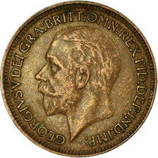 Münze, Großbritannien, George V, Farthing, 1933, S+, Bronze, KM:825
