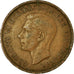 Coin, Great Britain, George VI, Penny, 1940, VF(30-35), Bronze, KM:845