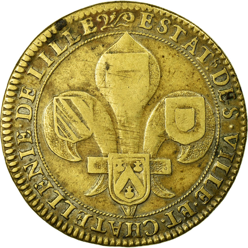 France, Token, Royal, EF(40-45), Copper, Feuardent:7222