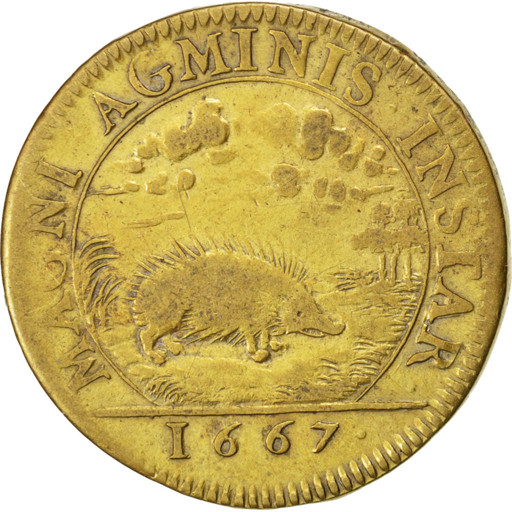 France, Royal, Token, EF(40-45), Copper, 27, Feuardent #663, 5.80