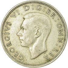 Coin, Great Britain, George VI, 1/2 Crown, 1945, VF(30-35), Silver, KM:856