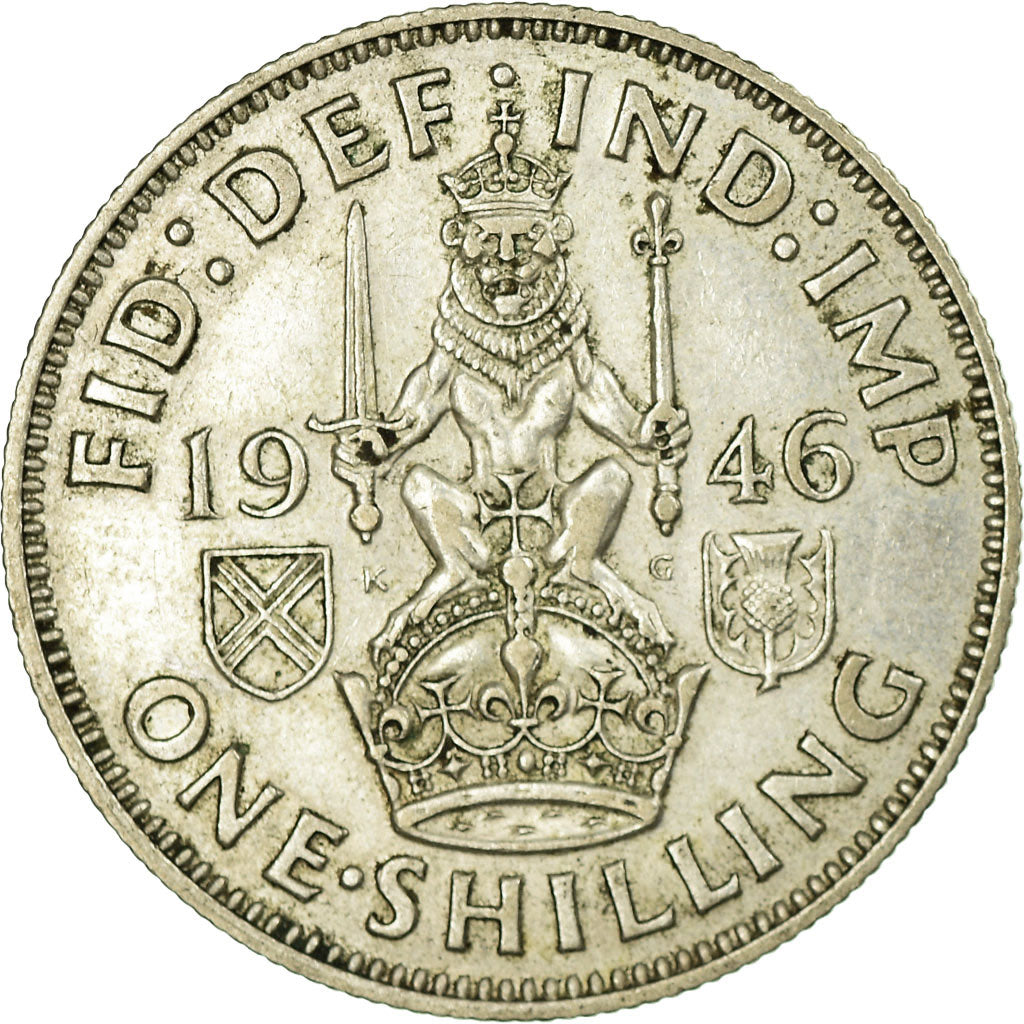 Coin, Great Britain, George VI, Shilling, 1946, VF(30-35), Silver, KM:854