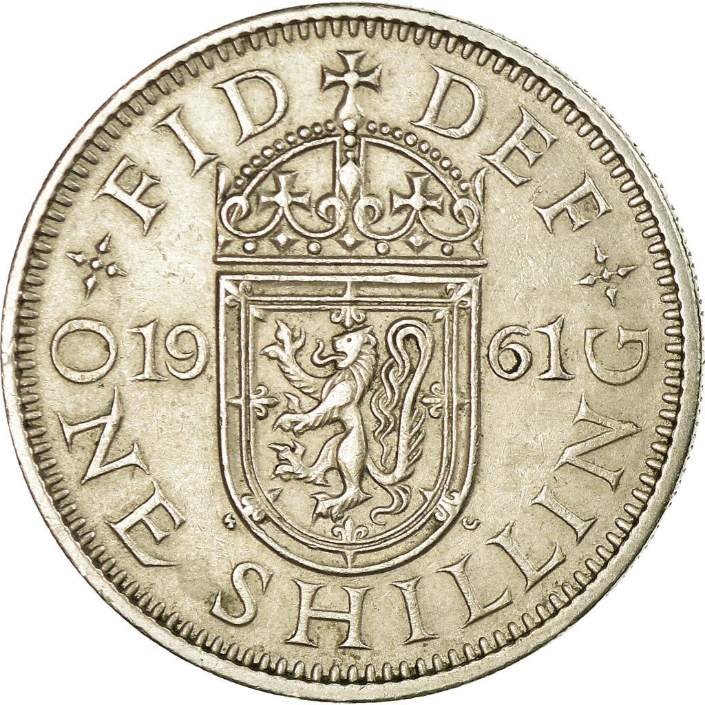 Coin, Great Britain, Elizabeth II, Shilling, 1961, EF(40-45), Copper-nickel