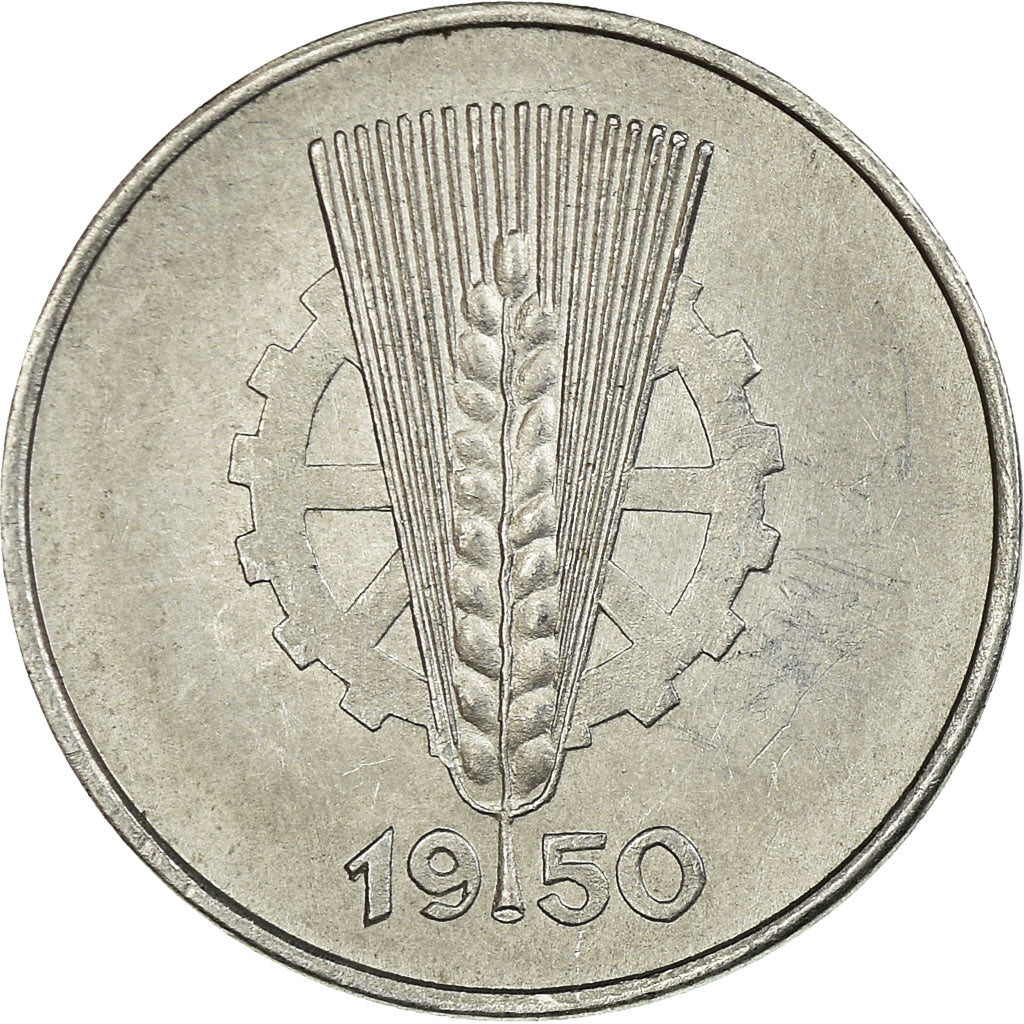 Coin, GERMAN-DEMOCRATIC REPUBLIC, Pfennig, 1950, Berlin, EF(40-45), Aluminum