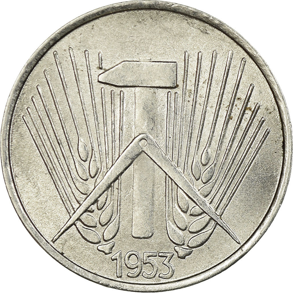 Coin, GERMAN-DEMOCRATIC REPUBLIC, Pfennig, 1953, Berlin, EF(40-45), Aluminum