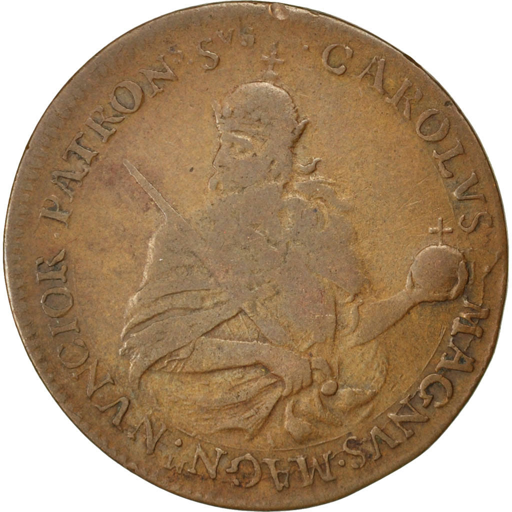 France, Royal, Token, EF(40-45), Copper, 27, Feuardent #4441, 6.50