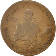 France, Royal, Token, EF(40-45), Copper, 27, Feuardent #4441, 6.50