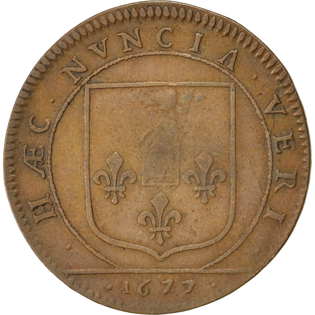 France, Royal, Token, EF(40-45), Copper, 27, Feuardent #4441, 6.50