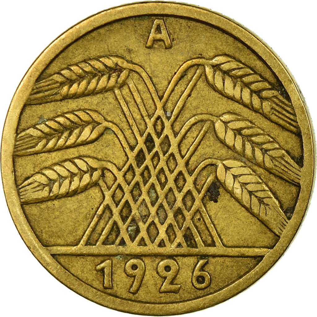 Moneta, GERMANIA, REPUBBLICA DI WEIMAR, 5 Reichspfennig, 1926, Berlin, MB+
