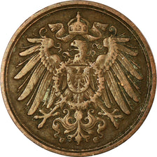Coin, GERMANY - EMPIRE, Wilhelm II, Pfennig, 1906, Karlsruhe, VF(20-25), Copper