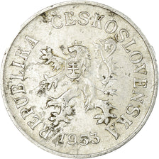 Coin, Czechoslovakia, 5 Haleru, 1953, VF(30-35), Aluminum, KM:37