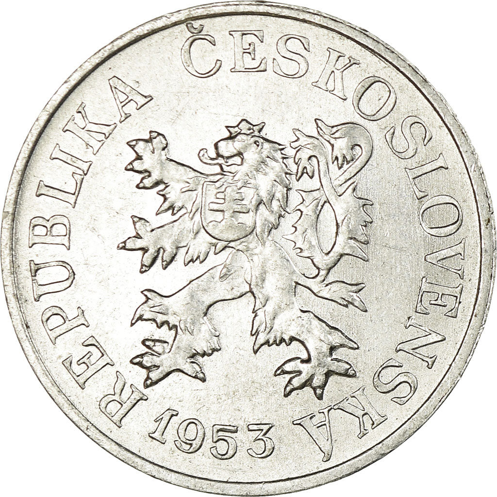 Coin, Czechoslovakia, 3 Halere, 1953, EF(40-45), Aluminum, KM:36