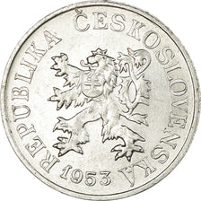 Coin, Czechoslovakia, 3 Halere, 1953, EF(40-45), Aluminum, KM:36