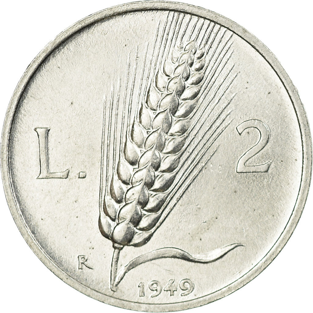 Monnaie, Italie, 2 Lire, 1949, Rome, TTB, Aluminium, KM:88