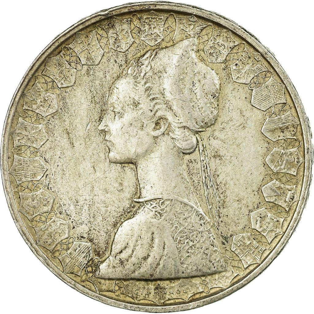 Coin, Italy, 500 Lire, 1959, Rome, VF(30-35), Silver, KM:98