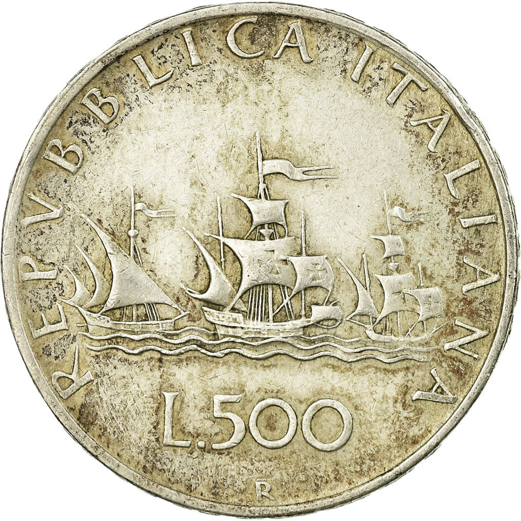 Coin, Italy, 500 Lire, 1959, Rome, VF(30-35), Silver, KM:98