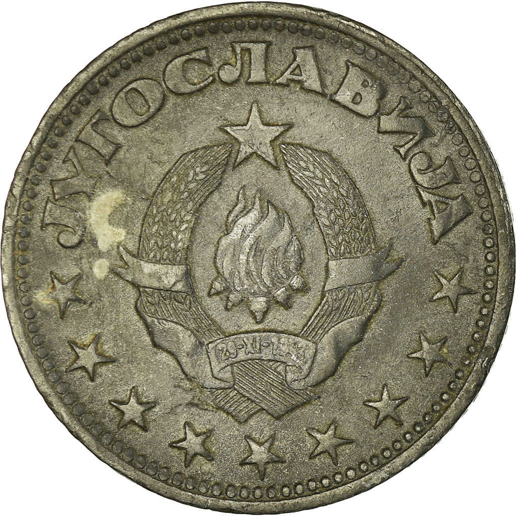 Coin, Yugoslavia, 5 Dinara, 1945, VF(30-35), Zinc, KM:28