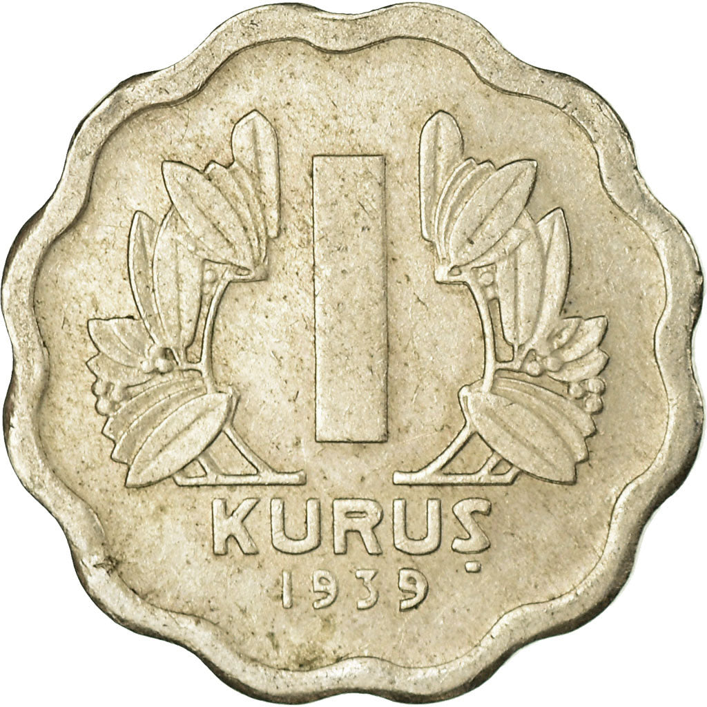 Coin, Turkey, Kurus, 1939, VF(30-35), Copper-nickel, KM:867