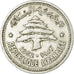 Coin, Lebanon, 10 Piastres, 1952, Paris, EF(40-45), Aluminum, KM:15