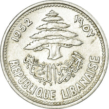 Munten, Libanon, 5 Piastres, 1952, Paris, ZF, Aluminium, KM:14