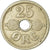 Munten, Denemarken, Christian X, 25 Öre, 1938, Copenhagen, ZF, Copper-nickel