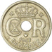 Coin, Denmark, Christian X, 25 Öre, 1947, Copenhagen, EF(40-45), Copper-nickel