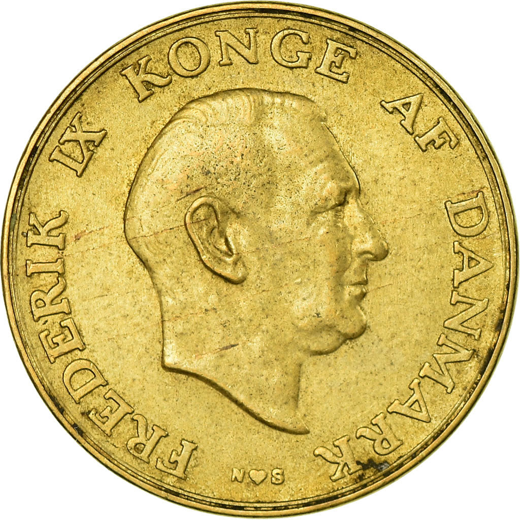 Monnaie, Danemark, Frederik IX, Krone, 1948, Copenhagen, TB+, Aluminum-Bronze