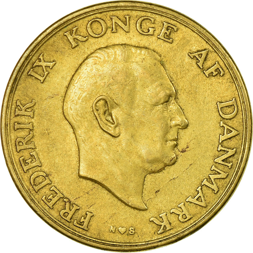 Coin, Denmark, Frederik IX, 2 Kroner, 1949, Copenhagen, VF(30-35)
