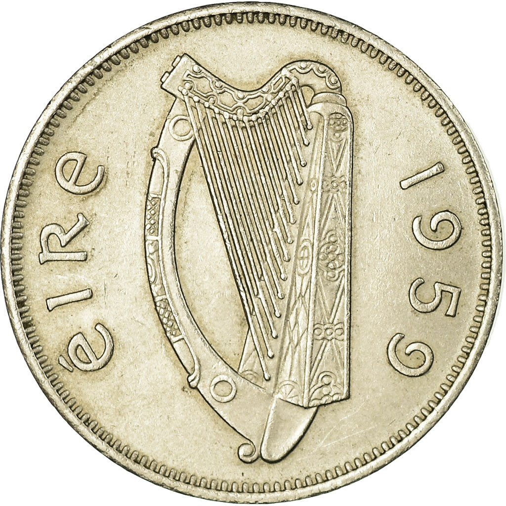 Munten, REPUBLIEK IERLAND, 6 Pence, 1959, ZF, Copper-nickel, KM:13a