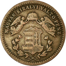 Coin, Hungary, Franz Joseph I, Krajczar, 1872, Kremnitz, EF(40-45), Copper