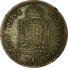 Moneta, Węgry, Franz Joseph I, 5/10 Krajczar, 1882, Kremnitz, VF(30-35)
