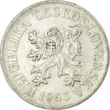 Moneta, Cecoslovacchia, 10 Haleru, 1953, MB+, Alluminio, KM:38