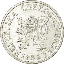 Coin, Czechoslovakia, 25 Haleru, 1953, VF(30-35), Aluminum, KM:39