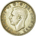 Coin, Great Britain, George VI, Florin, Two Shillings, 1942, VF(20-25), Silver