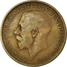 Coin, Great Britain, George V, 1/2 Penny, 1921, VF(30-35), Bronze, KM:809