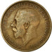 Coin, Great Britain, George V, 1/2 Penny, 1921, VF(30-35), Bronze, KM:809