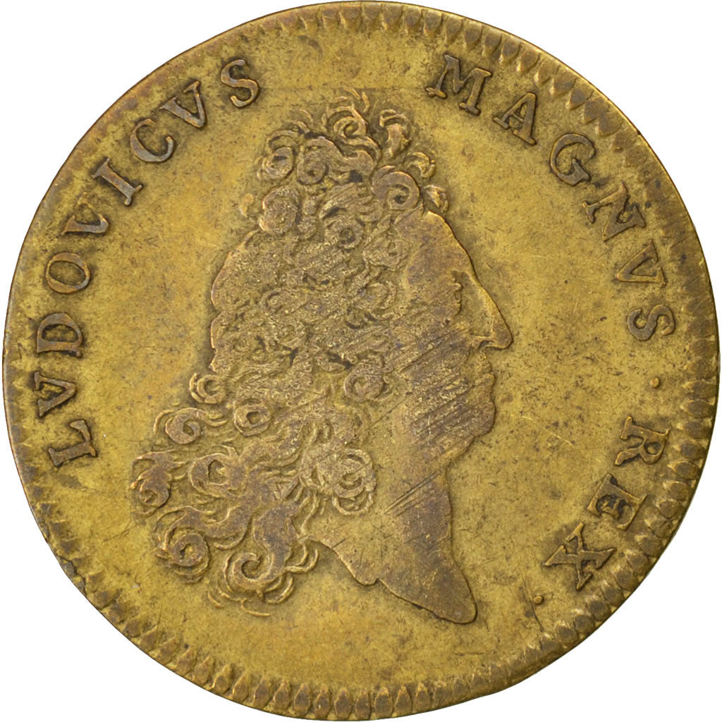 France, Royal, Token, EF(40-45), Copper, 32, Feuardent #5455, 4.90