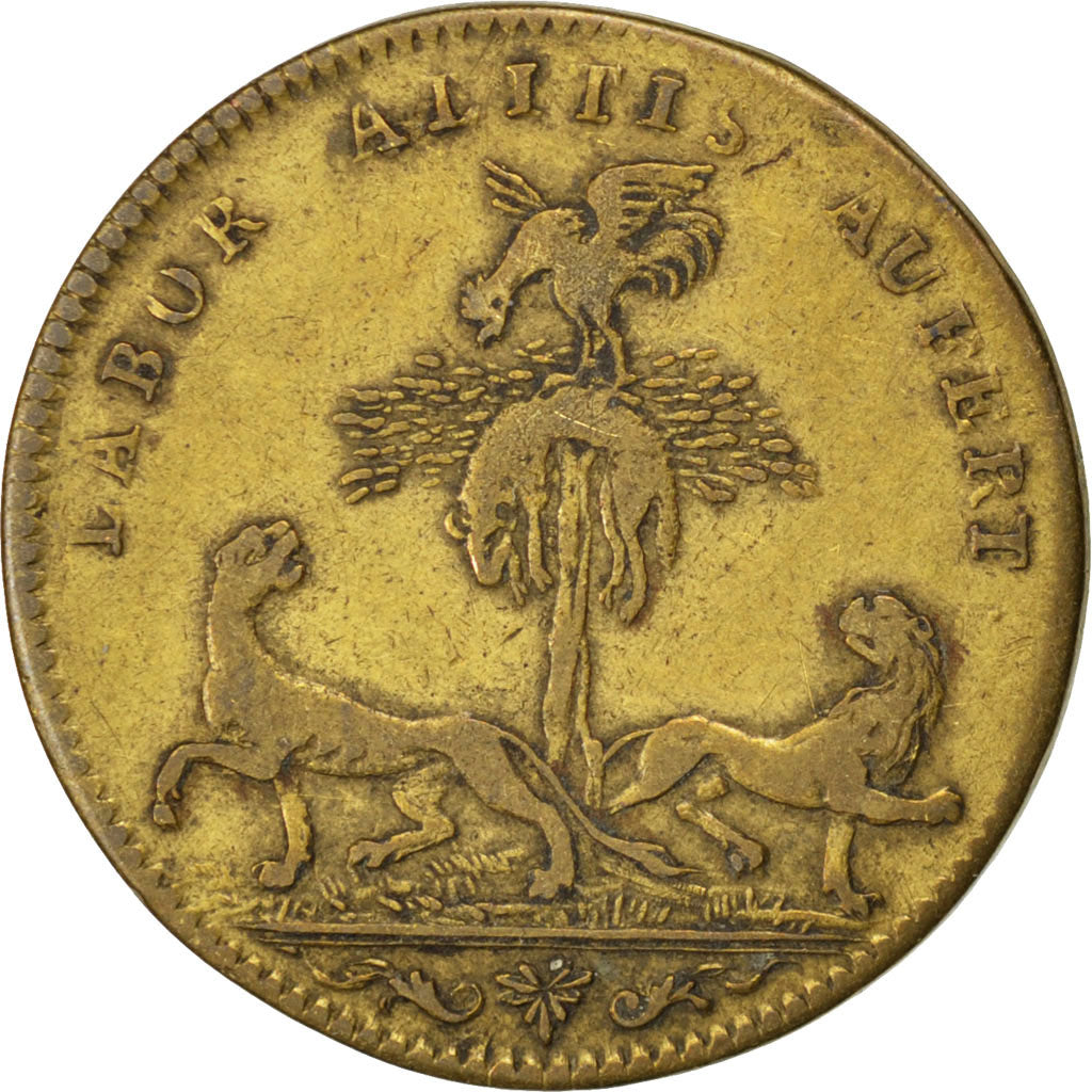 France, Royal, Token, EF(40-45), Copper, 32, Feuardent #5455, 4.90