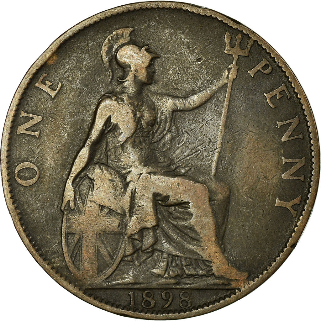 Monnaie, Grande-Bretagne, Victoria, Penny, 1898, TB+, Bronze, KM:790