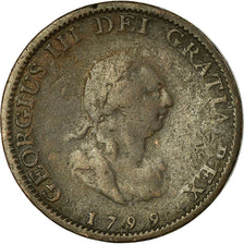 Coin, Great Britain, George III, Farthing, 1799, VF(30-35), Copper, KM:646