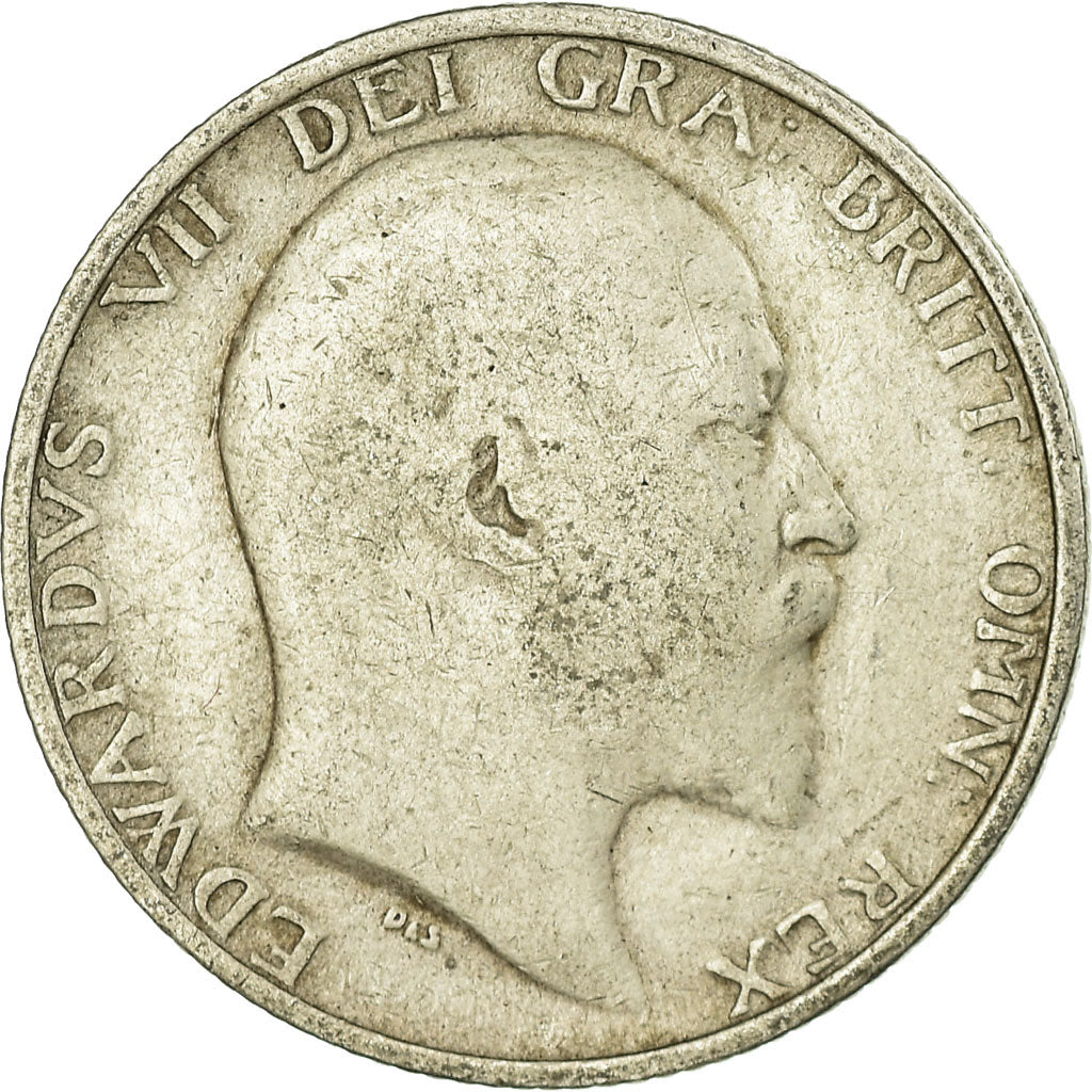 Coin, Great Britain, Edward VII, Shilling, 1910, VF(30-35), Silver, KM:800