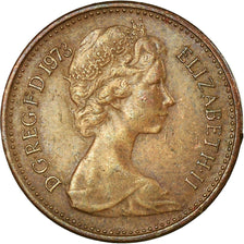 Coin, Great Britain, Elizabeth II, 1/2 New Penny, 1973, VF(30-35), Bronze