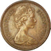 Coin, Great Britain, Elizabeth II, 1/2 New Penny, 1973, VF(30-35), Bronze