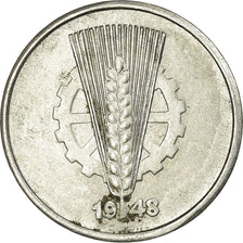 Coin, GERMAN-DEMOCRATIC REPUBLIC, Pfennig, 1948, Berlin, VF(30-35), Aluminum