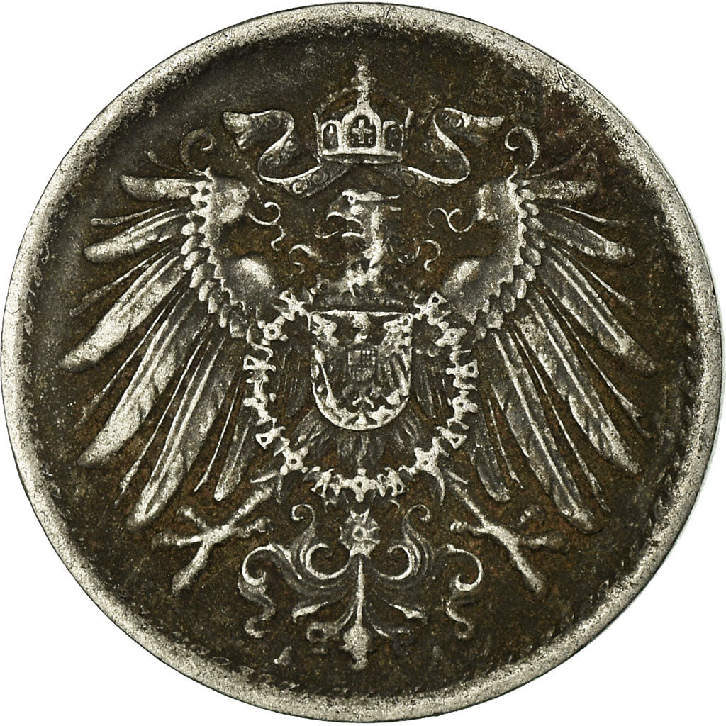 Coin, GERMANY - EMPIRE, 5 Pfennig, 1916, Berlin, VF(30-35), Iron, KM:19