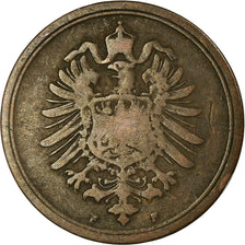 Coin, GERMANY - EMPIRE, Wilhelm I, Pfennig, 1874, Stuttgart, VF(30-35), Copper